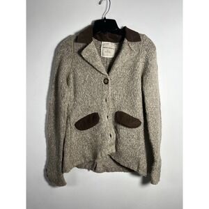 Sweet‎ Romeo Cardigan Sweater Button Elbow Patches Small